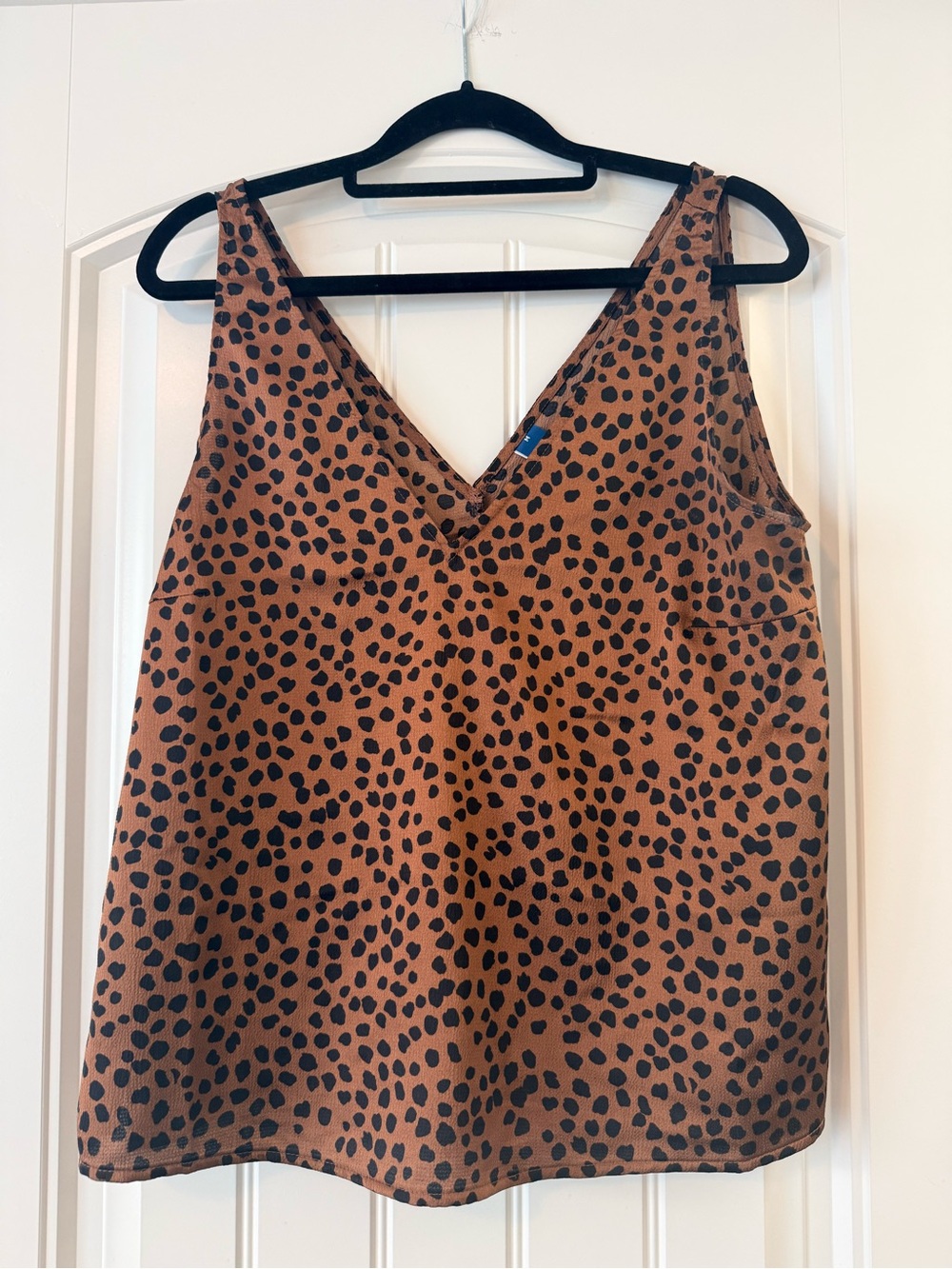 Animal Print V-Neck Women's Top
